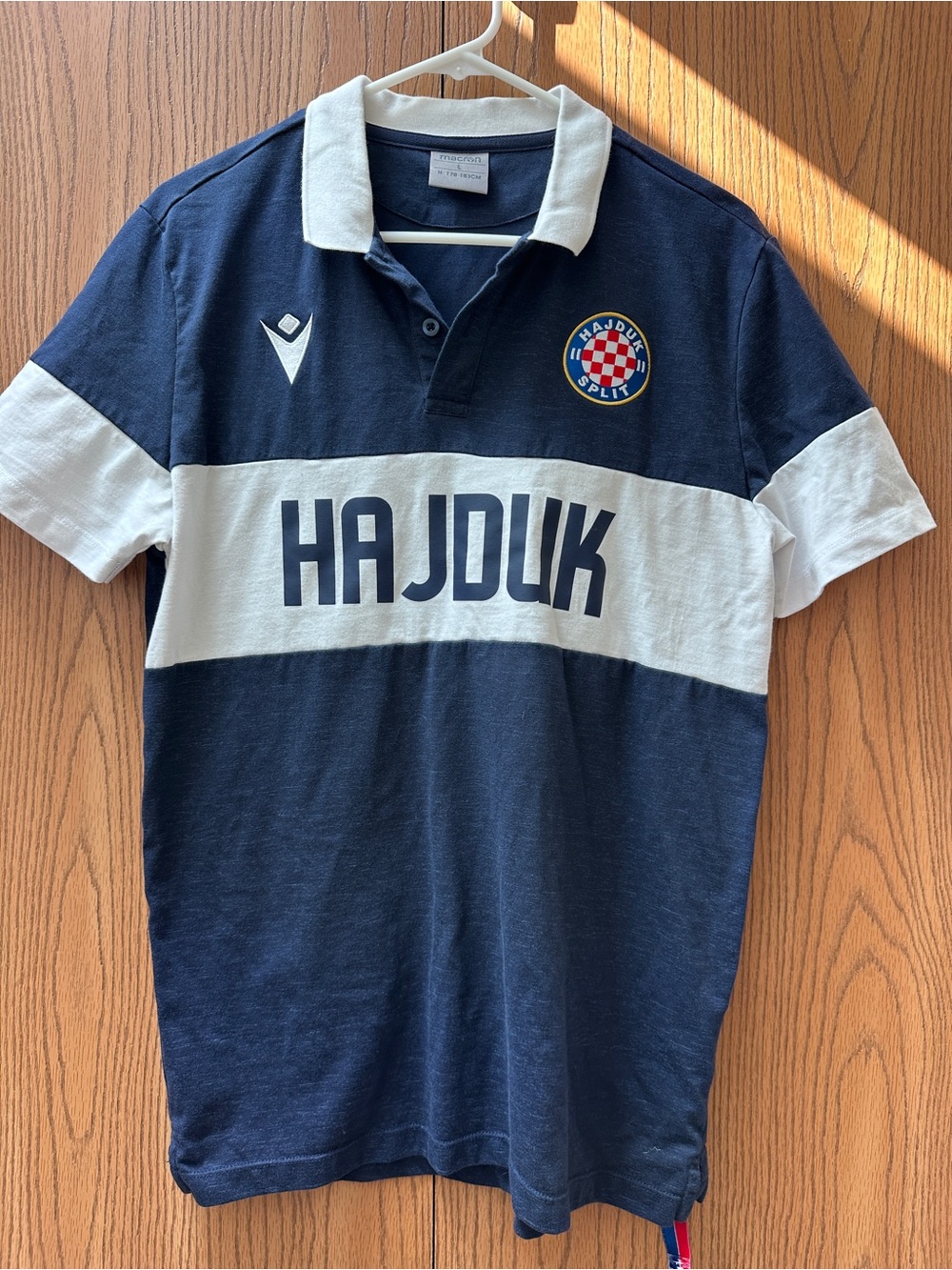Sergio Tacchini Navy and White HAJDUK Polo